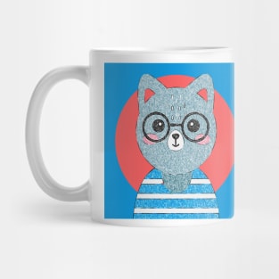 Animal Face Portrait watercolor handcraft Mug